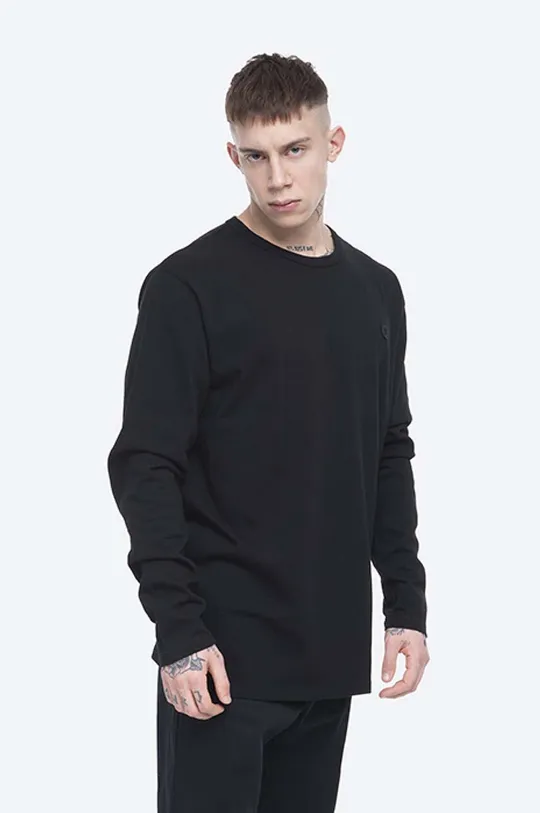 black Wood Wood cotton longsleeve top x Fila Men’s