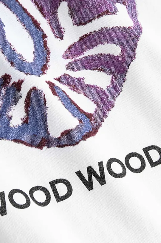 Bavlněné tričko s dlouhým rukávem Wood Wood Mark Paisley Long Sleeve Pánský