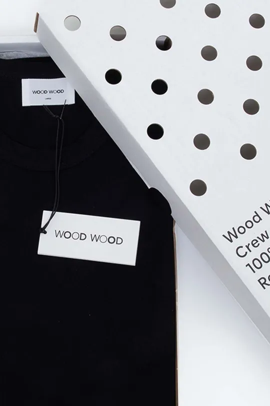 Βαμβακερή μπλούζα με μακριά μανίκια Wood Wood Emil Longsleeve 2-pack