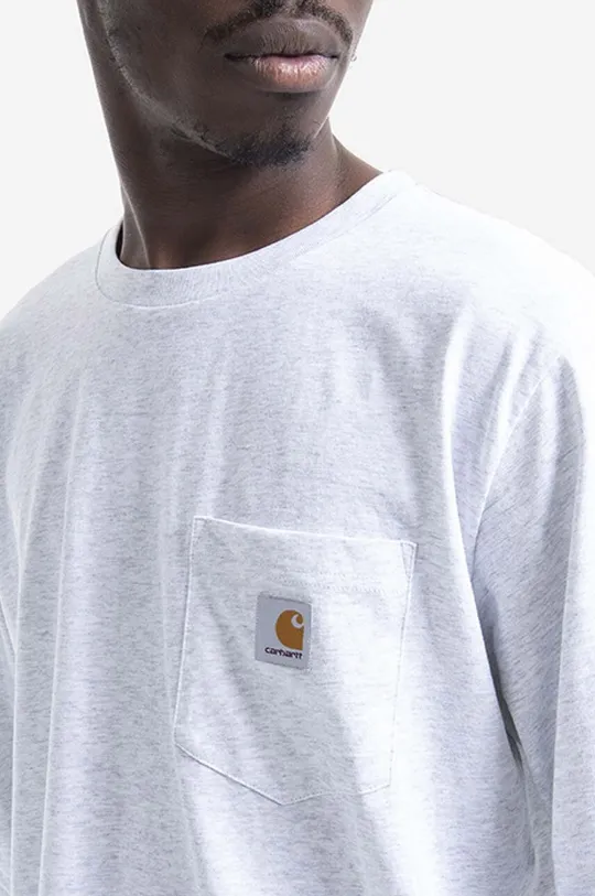 white Carhartt WIP cotton longsleeve top