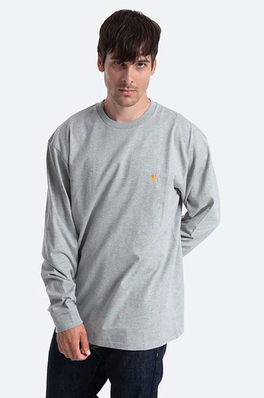 Хлопковый лонгслив Carhartt WIP Chase Мужской