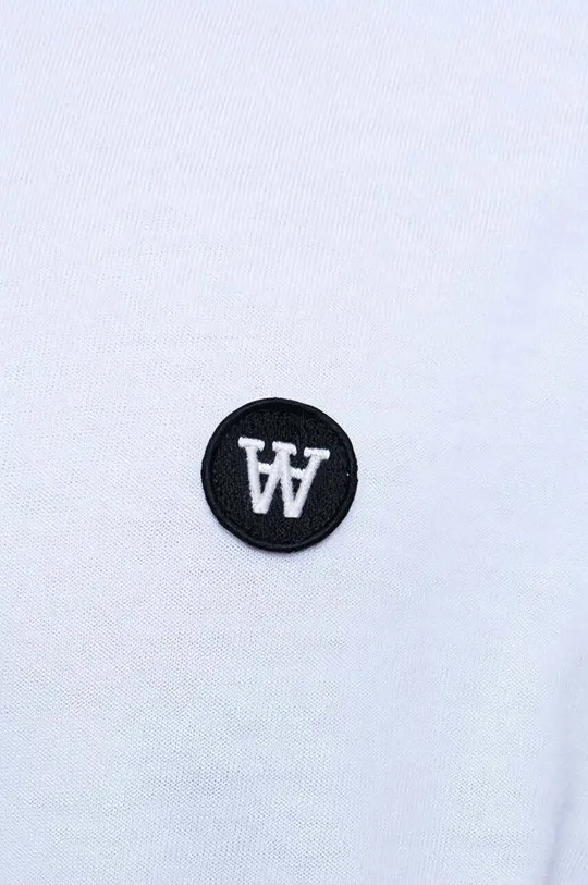 λευκό Βαμβακερή μπλούζα με μακριά μανίκια Wood Wood Long Sleeve Wood Wood