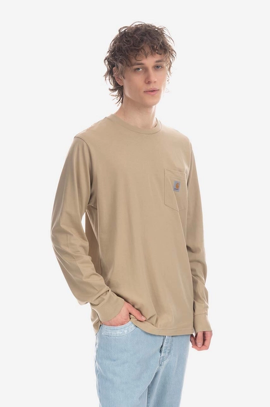 Carhartt WIP longsleeve din bumbac AMMONITE De bărbați