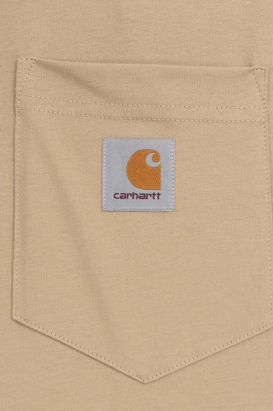 Bavlněné tričko s dlouhým rukávem Carhartt WIP AMMONITE
