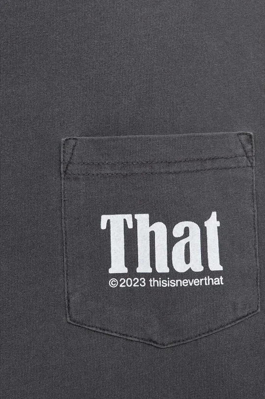 thisisneverthat cotton longsleeve top That Pocket gray