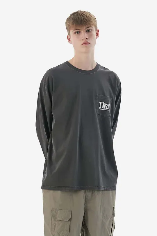 gray thisisneverthat cotton longsleeve top That Pocket