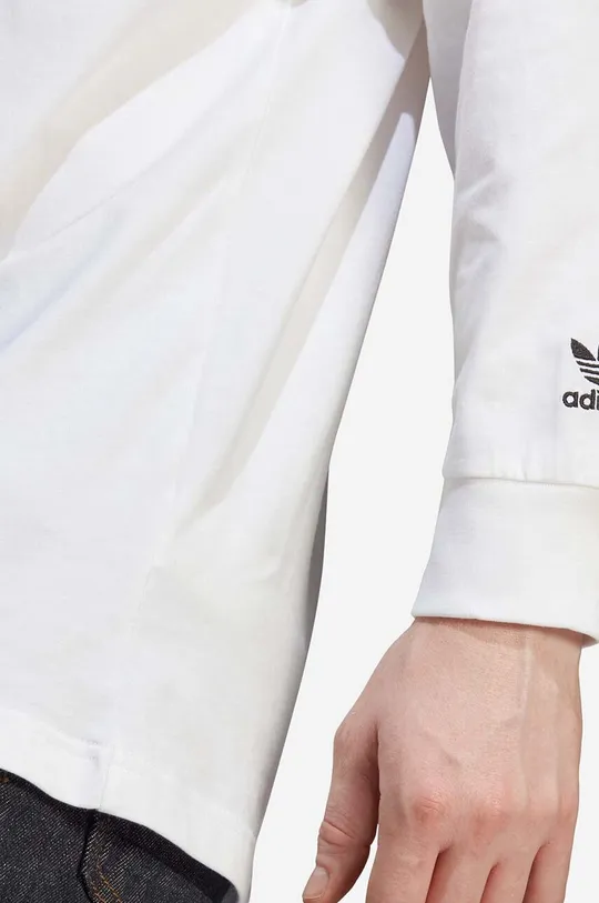 Βαμβακερή μπλούζα με μακριά μανίκια adidas Fuzi TS LS Tee  100% Βαμβάκι