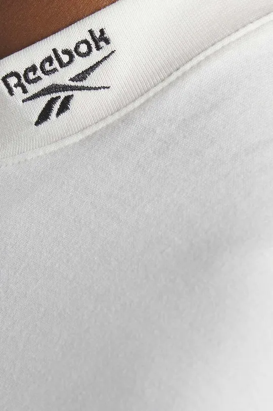 white Reebok Classic cotton longsleeve top