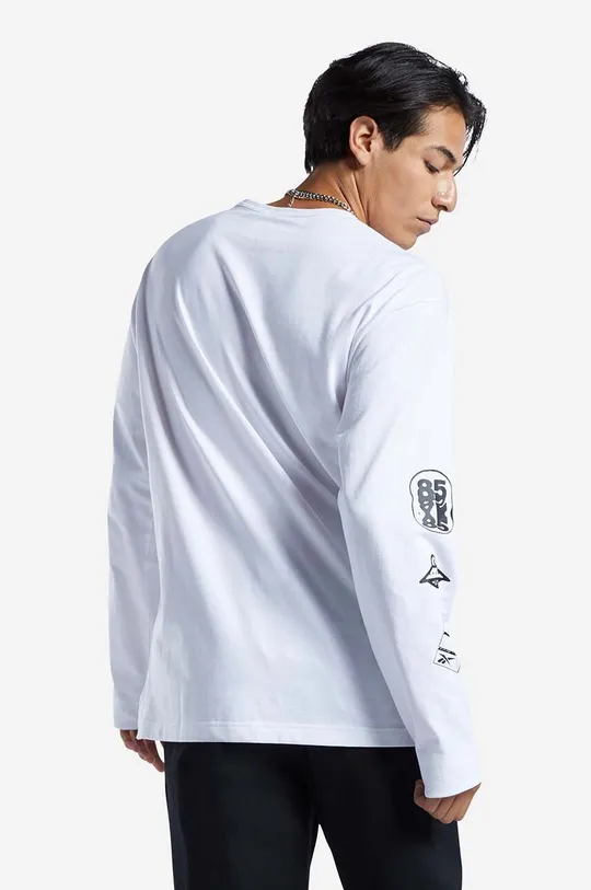 Βαμβακερή μπλούζα με μακριά μανίκια Reebok Classic Skateboard Longsleeve Tee HT8175  100% Βαμβάκι