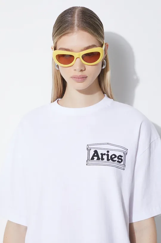 Aries top a maniche lunghe in cotone Temple LS Tee Unisex