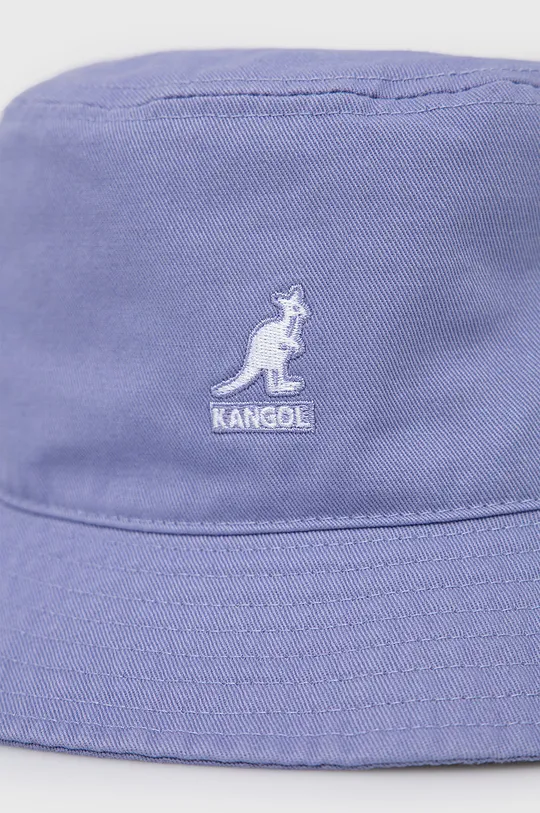 Kangol kapelusz bawełniany fioletowy