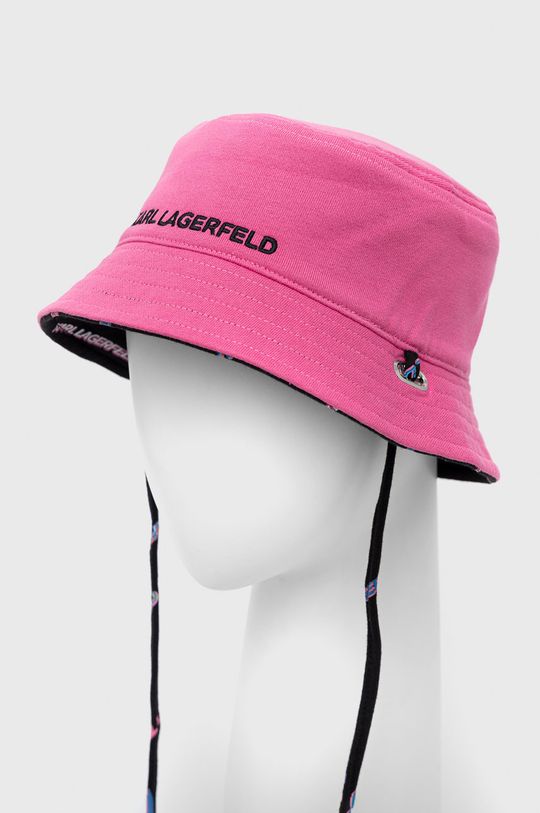 Oboustranný klobouk Karl Lagerfeld vícebarevná