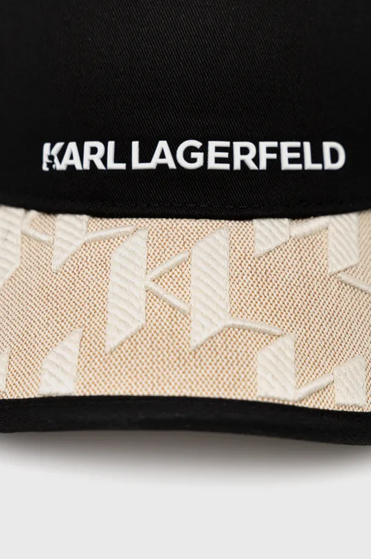 Βαμβακερό καπέλο Karl Lagerfeld  95% Οργανικό βαμβάκι, 5% Βαμβάκι