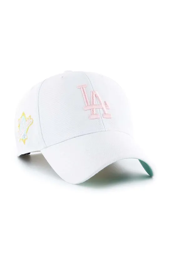 47 brand berretto in misto lana MLB Los Angeles Dodgers bianco