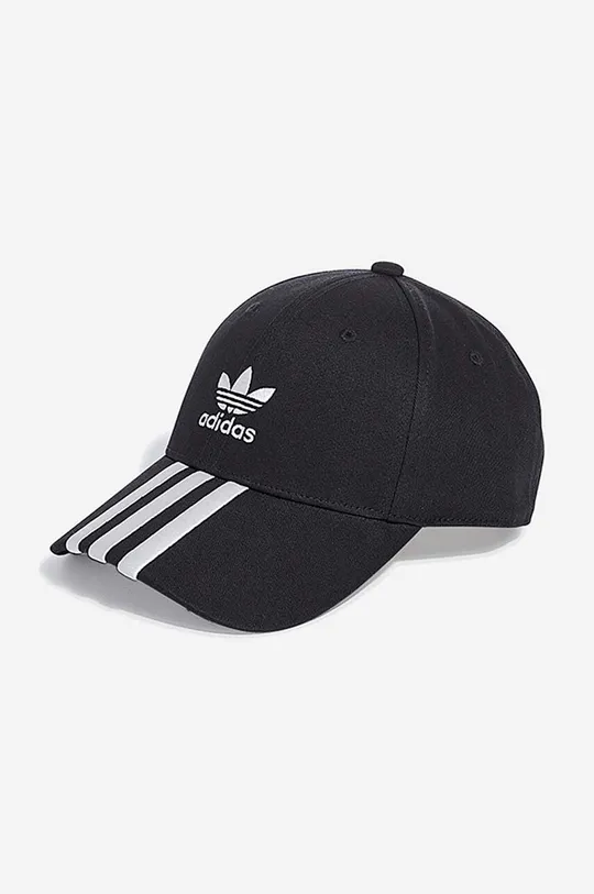 czarny adidas Originals czapka z daszkiem bawełniana Damski