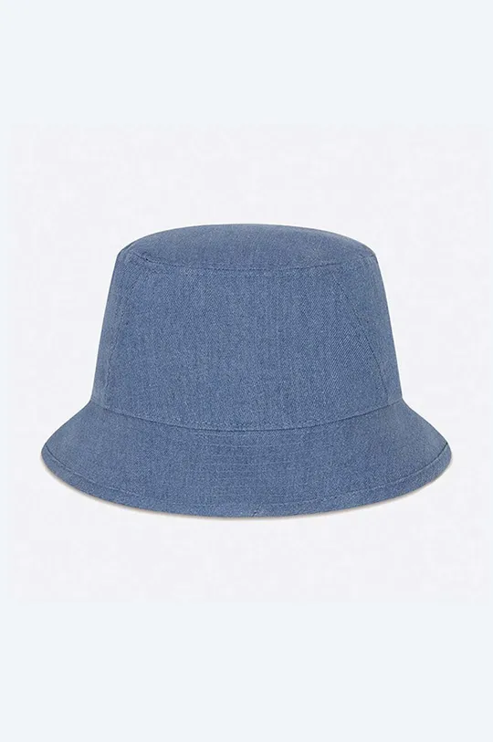 Džínový klobouk New Era Wash Denim Bucket modrá
