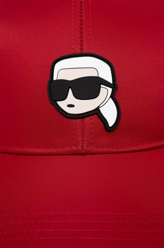 Karl Lagerfeld czapka z daszkiem czerwony