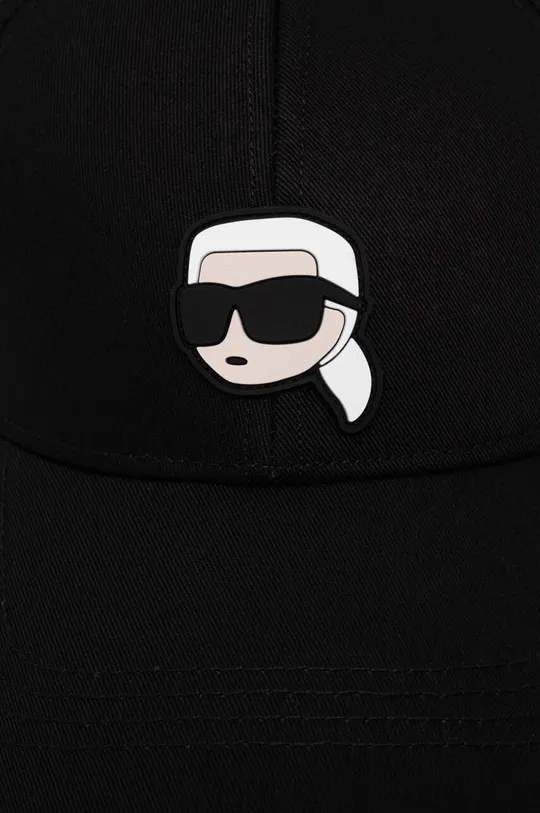 Karl Lagerfeld czapka z daszkiem bawełniana Materiał zasadniczy: 50 % Bawełna, 50 % Bawełna z recyklingu Podszewka: 96 % Poliester, 4 % Bawełna