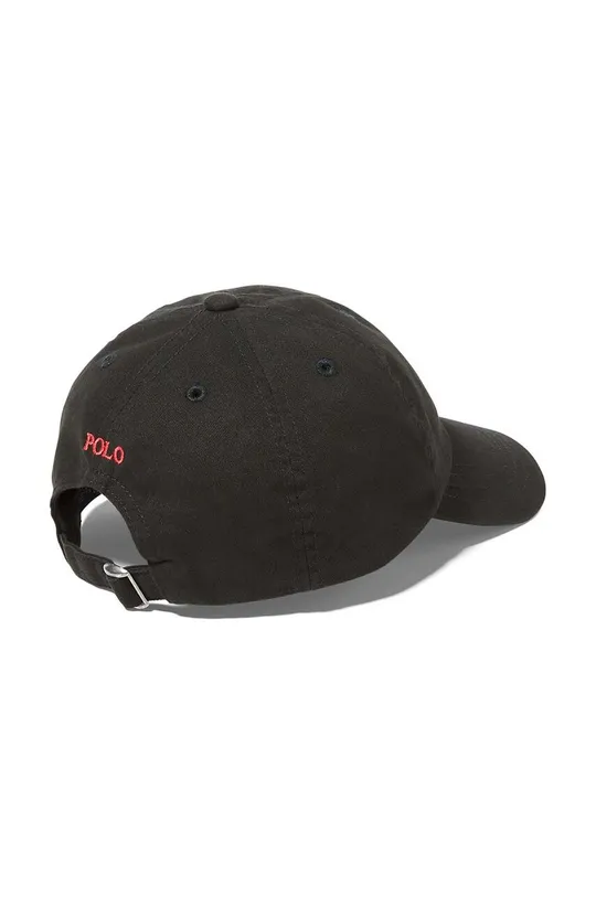 Дитяча бавовняна кепка Polo Ralph Lauren чорний