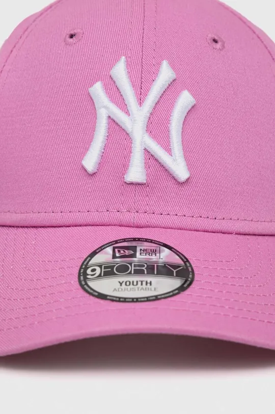 Παιδικό βαμβακερό καπέλο μπέιζμπολ New Era NEW YORK YANKEES ροζ