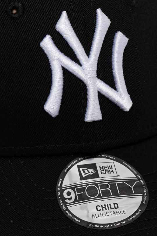 Παιδικό βαμβακερό καπέλο μπέιζμπολ New Era NEW YORK YANKEES μαύρο 10879076.52.53