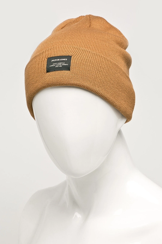 Jack & Jones - Čiapka Beanie Noos hnedá