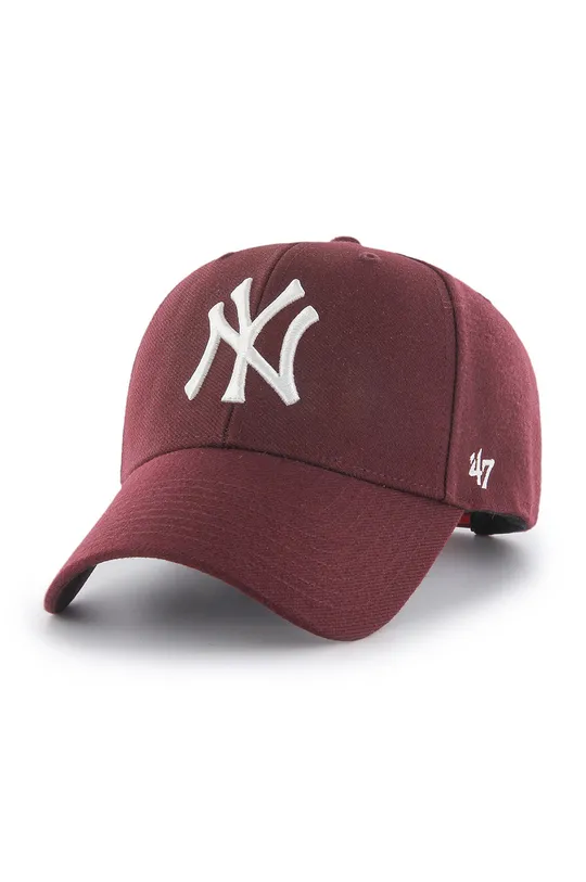 bordowy 47brand - Czapka MLB New York Yankees Męski