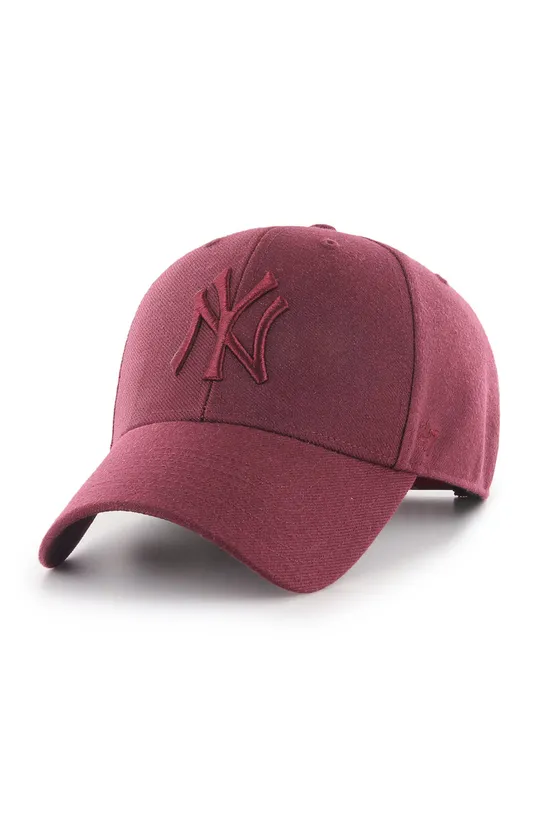 бордо Кепка 47 brand MLB New York Yankees Мужской