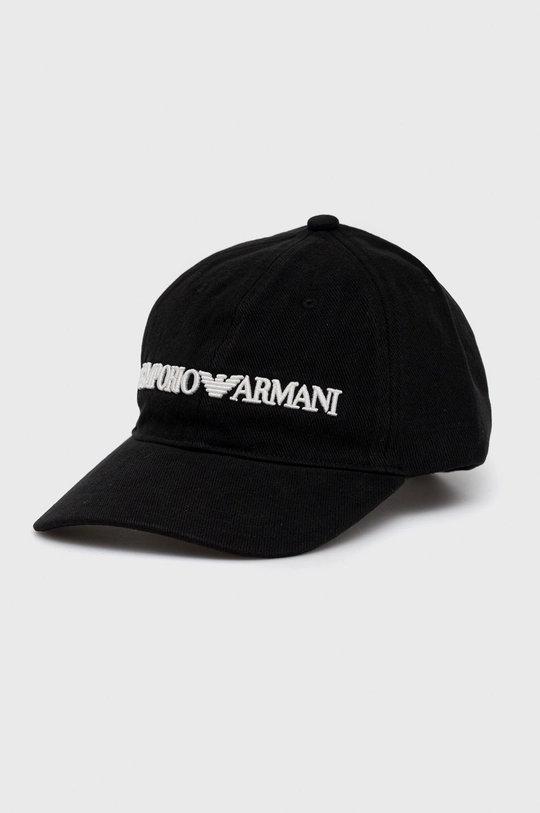 чёрный Хлопковая кепка Emporio Armani Мужской