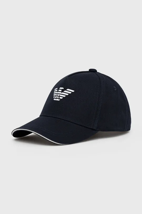 σκούρο μπλε Βαμβακερό καπέλο Emporio Armani Ανδρικά
