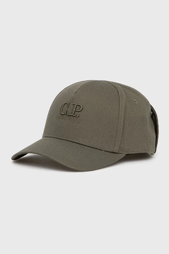 Βαμβακερό καπέλο C.P. Company πράσινο