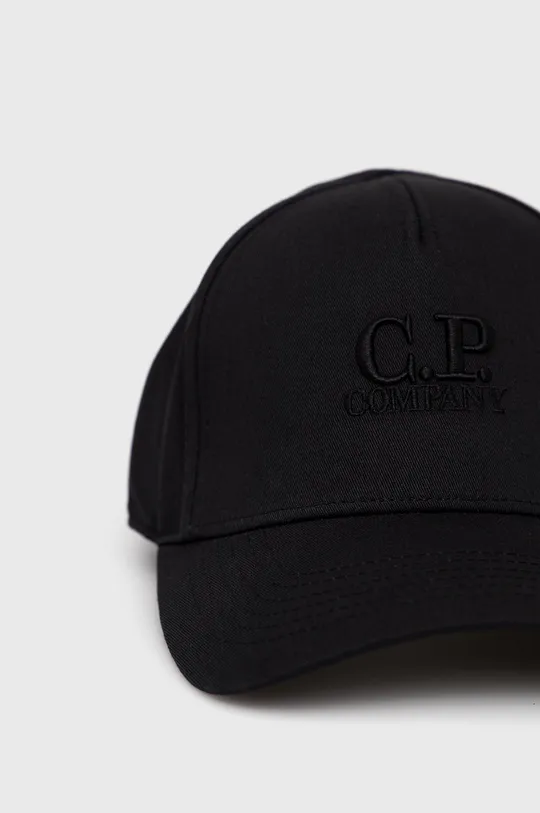 Бавовняна кепка C.P. Company чорний
