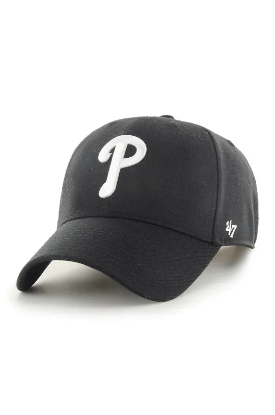 чёрный Кепка 47 brand MLB Philadelphia Phillies Мужской