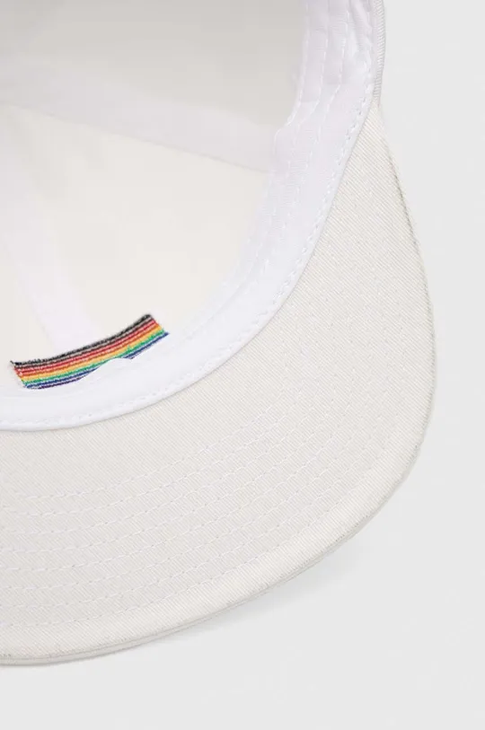 biały Vans czapka z daszkiem bawełniana