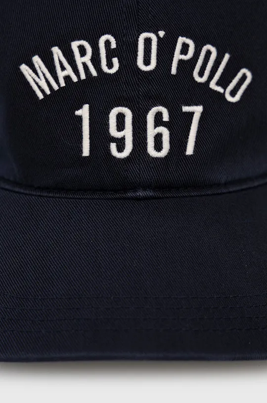 Marc O'Polo czapka bawełniana granatowy