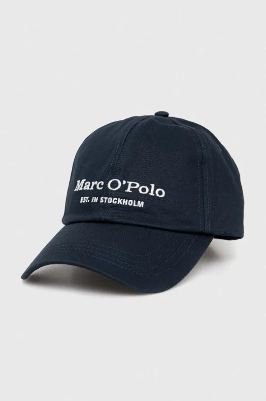 granatowy Marc O'Polo czapka z daszkiem bawełniana Męski
