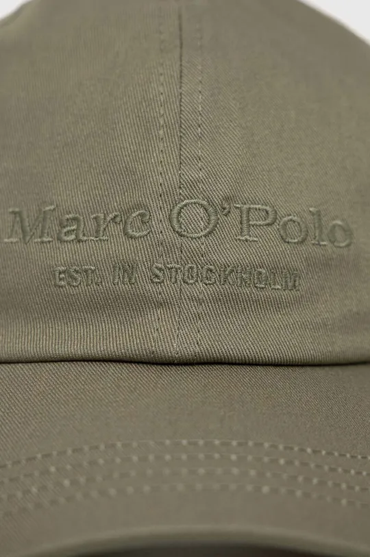 Βαμβακερό καπέλο του μπέιζμπολ Marc O'Polo πράσινο