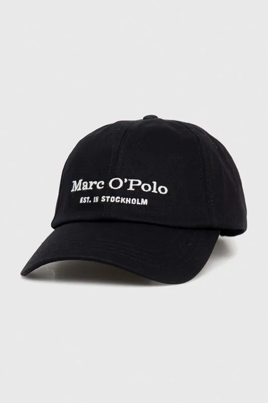μαύρο Βαμβακερό καπέλο του μπέιζμπολ Marc O'Polo Ανδρικά