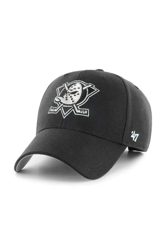 czarny 47brand czapka z daszkiem z domieszką wełny NHL Anaheim Ducks Męski