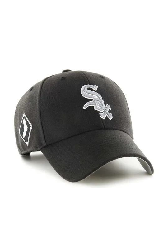 47 brand czapka z domieszką wełny MLB Chicago White Sox czarny