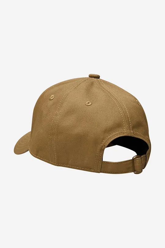 Makia czapka z daszkiem bawełniana Brand Cap brązowy