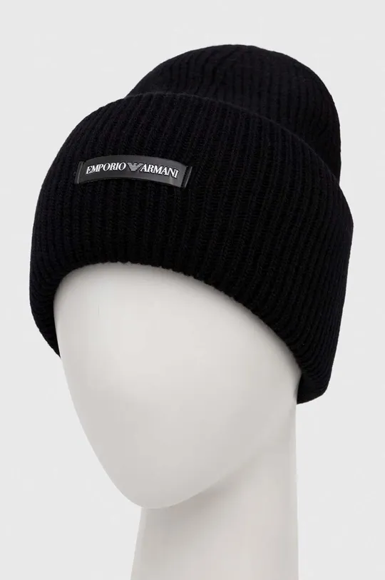 Emporio Armani berretto in lana nero