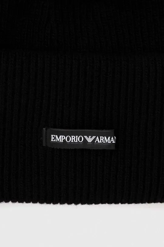 Vlnená čiapka Emporio Armani 100 % Vlna