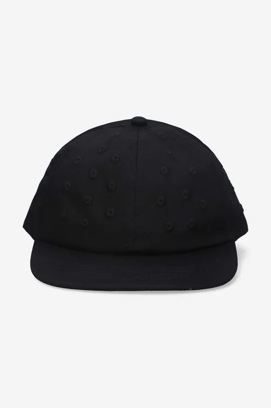 PLEASURES cotton baseball cap black