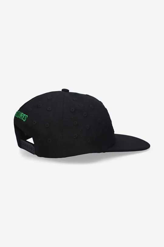 μαύρο Βαμβακερό καπέλο του μπέιζμπολ PLEASURES