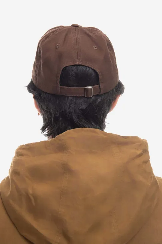brązowy thisisneverthat czapka z daszkiem bawełniana RS T-Logo Cap