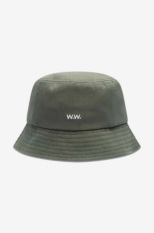 zelena Bombažni klobuk Wood Wood Ossian Bucket Hat 12240817-7083 BLACK Moški