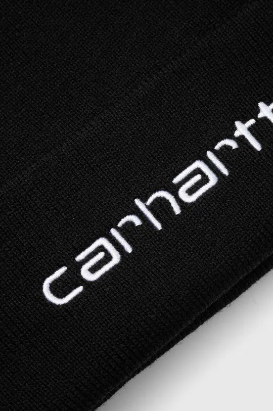 Čiapka Carhartt WIP Script Beanie I030884 BLACK/WHITE čierna