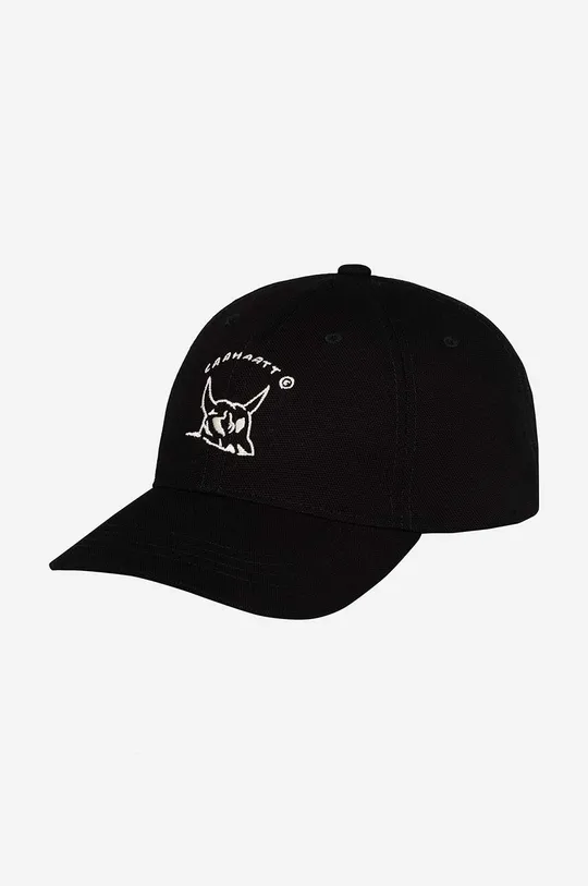 Carhartt WIP cotton baseball cap New Frontier Cap black color | buy on PRM