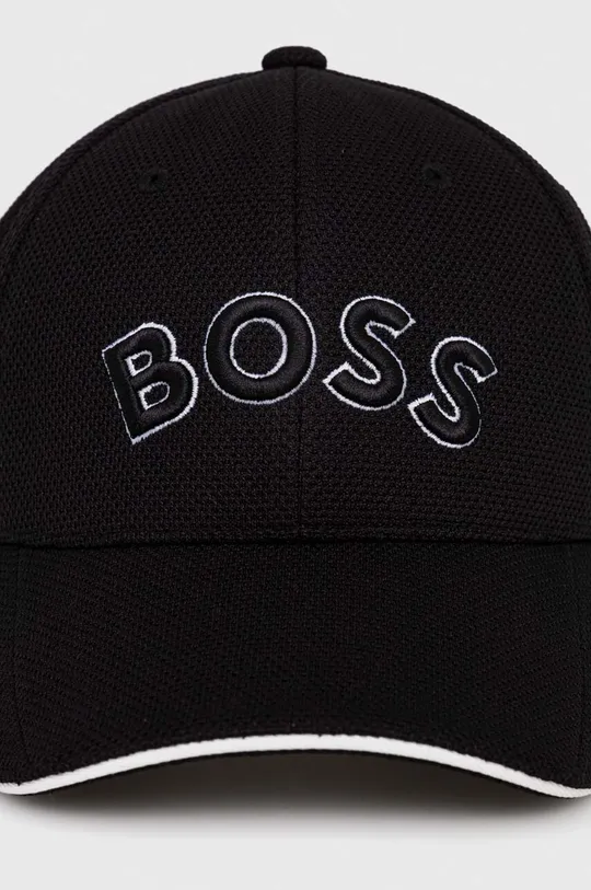 Boss Green czapka z daszkiem czarny